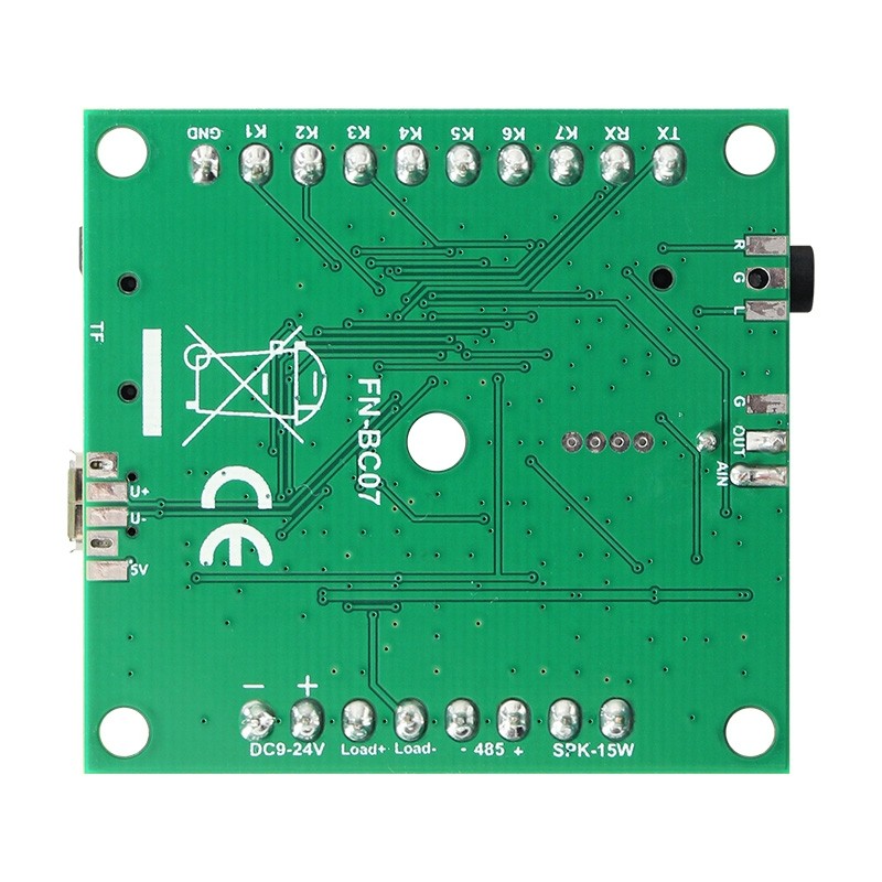 FN-BC07 7 Button Triggered MP3 Sound Module RS485 MP3 Player Sound Board for Industrial Control Fields