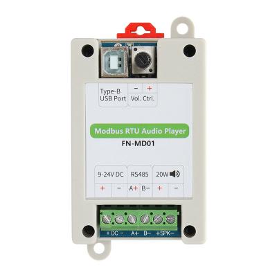 FN-MD01 Modbus RTU Audio Player RS485 Modbus MP3 Player with 20W Class D Amplifier
