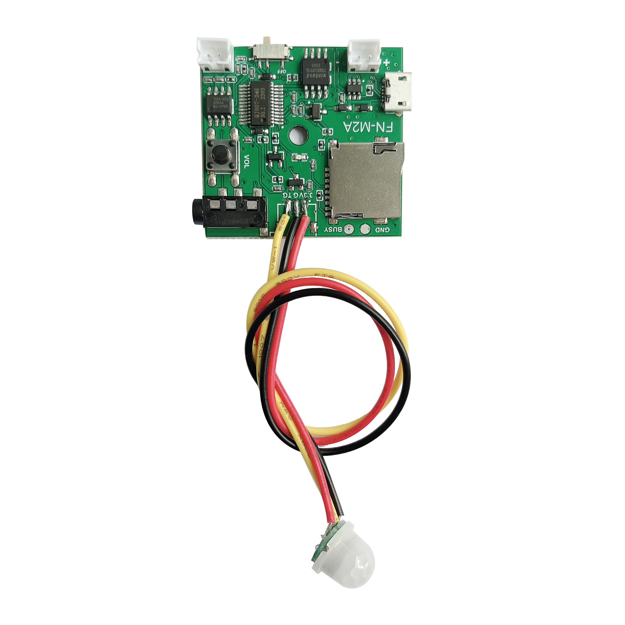 FN-M2A PIR Motion Sensor Activated Audio Player for POP Displays and Point of Sales 