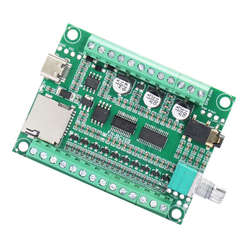 FN-BC10S Triggerable Audio Player Sound Board for Museum Exhibits RS485 and Modbus RTU MP3 Player for Industrial Control